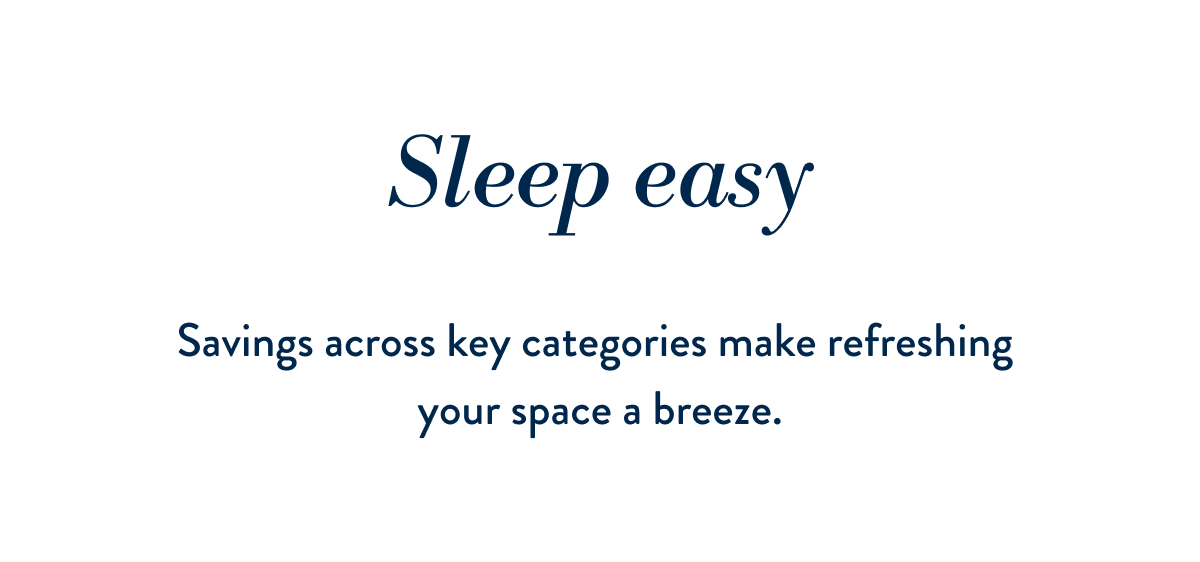 Sleep Easy: 