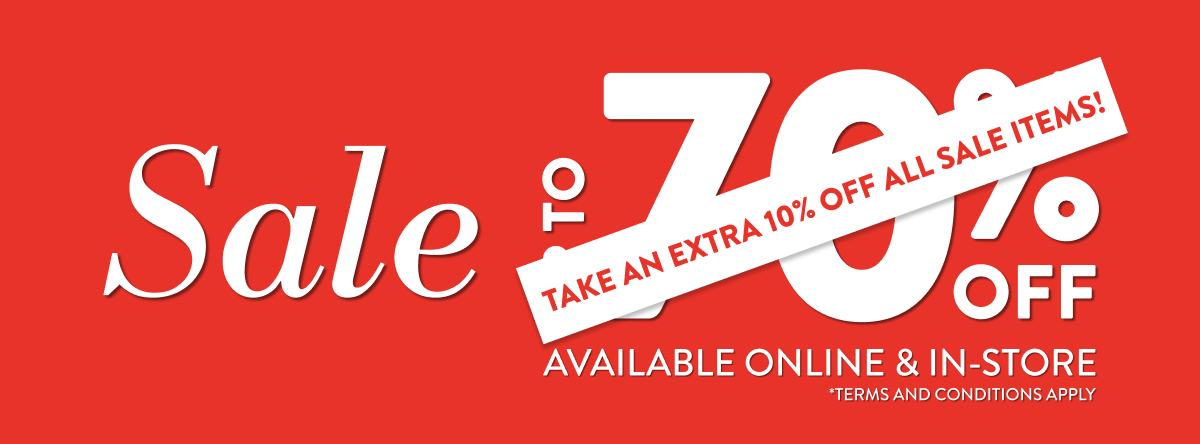 SALE: Up to 70% OFF Selected Items: 