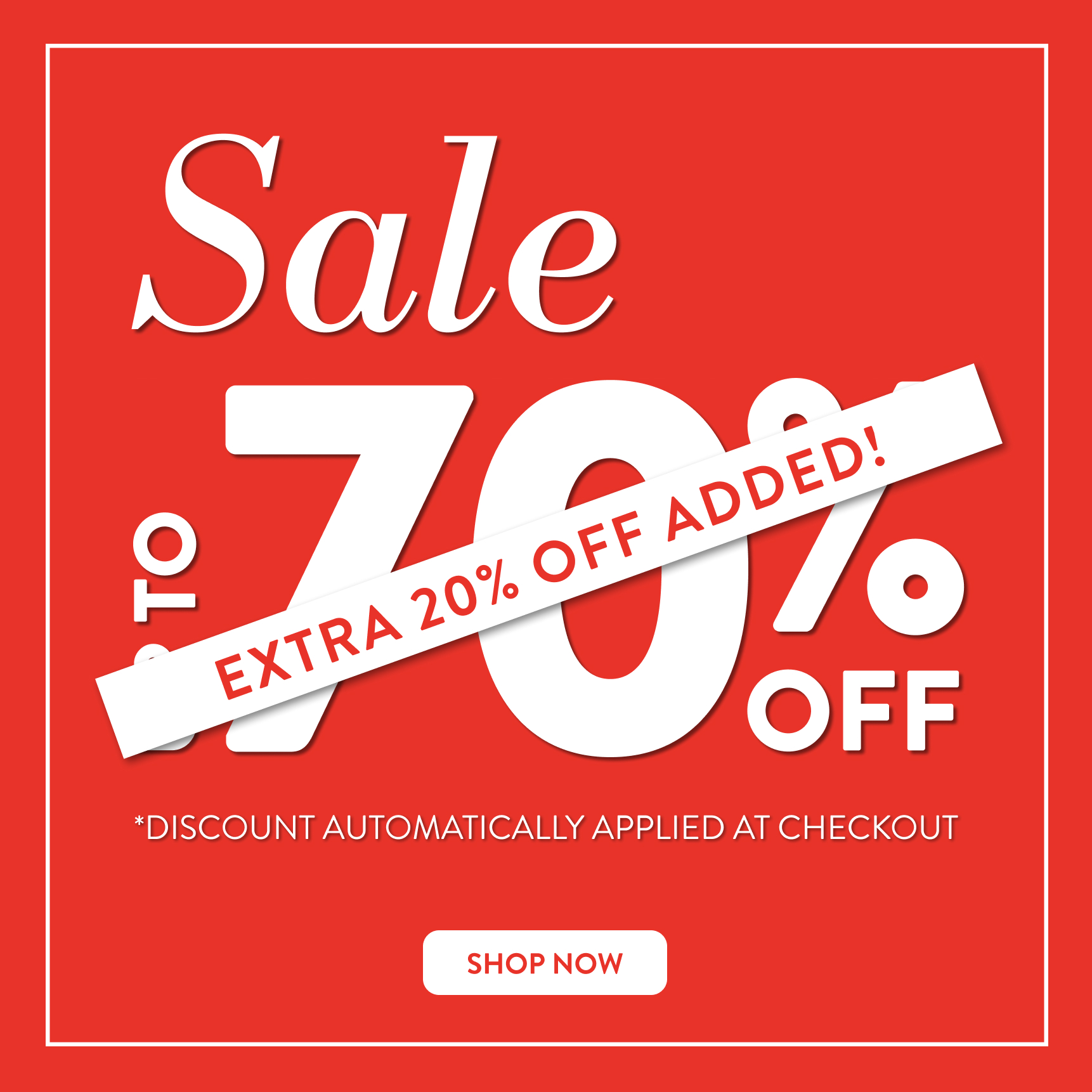SALE: Up to 70% OFF Selected Items: 