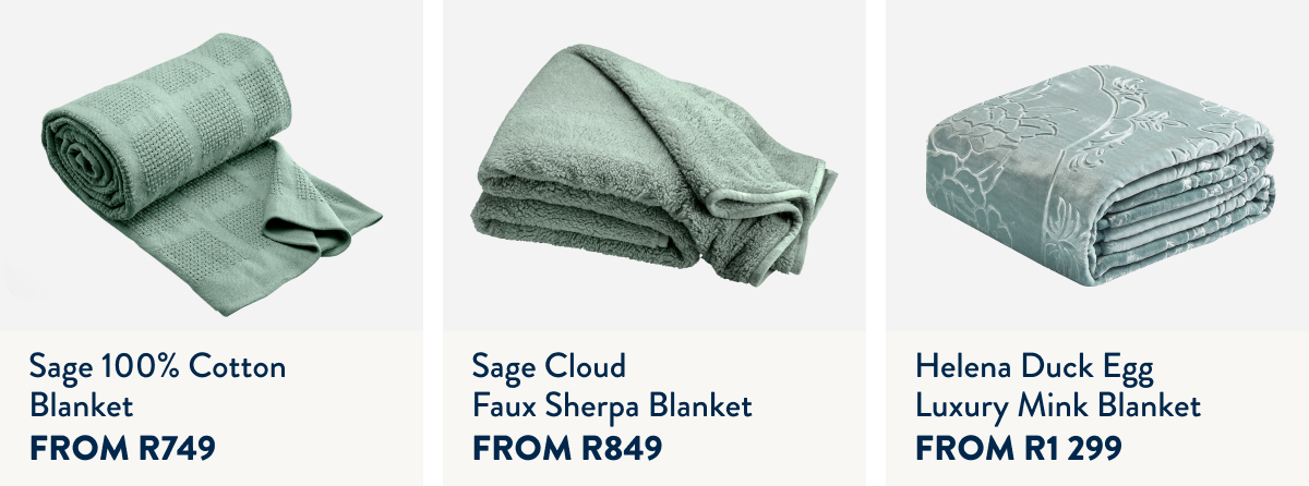 Sage Blankets FROM: 
