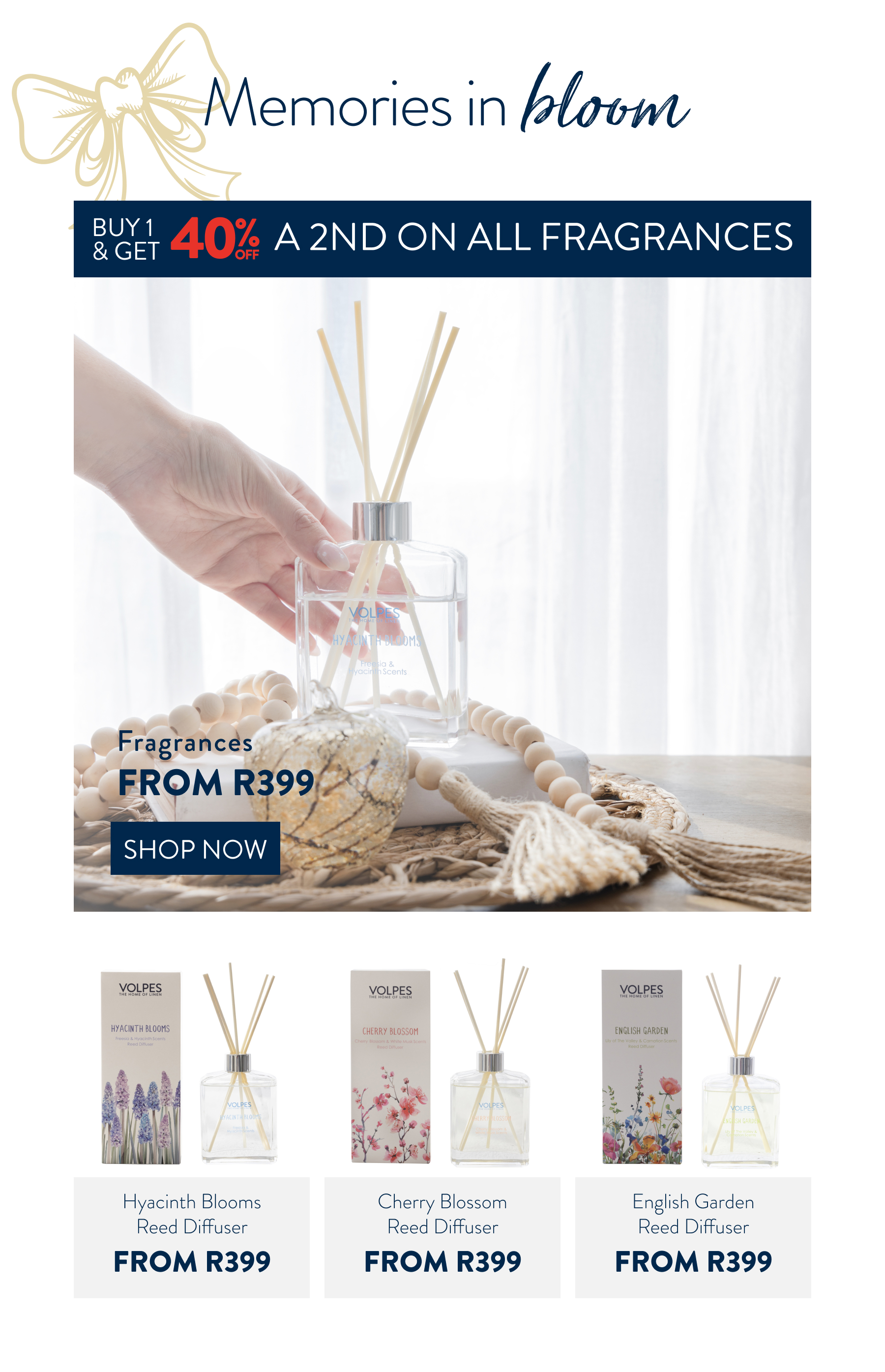 Get 40% OFF a 2nd ALL Fragrances FROM: