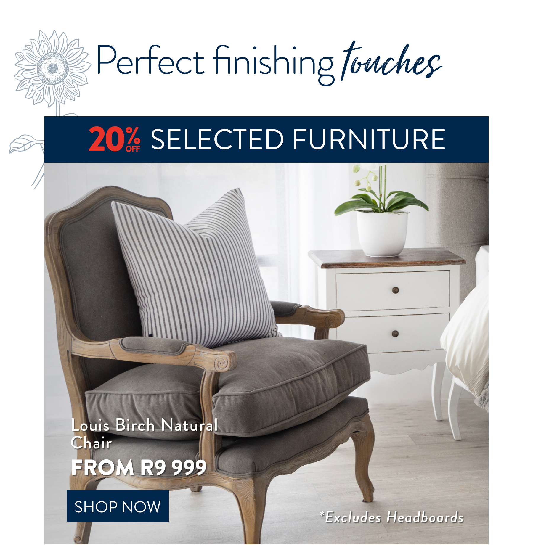 LOUIS BIRCH CHARCOAL CHAIR FROM: