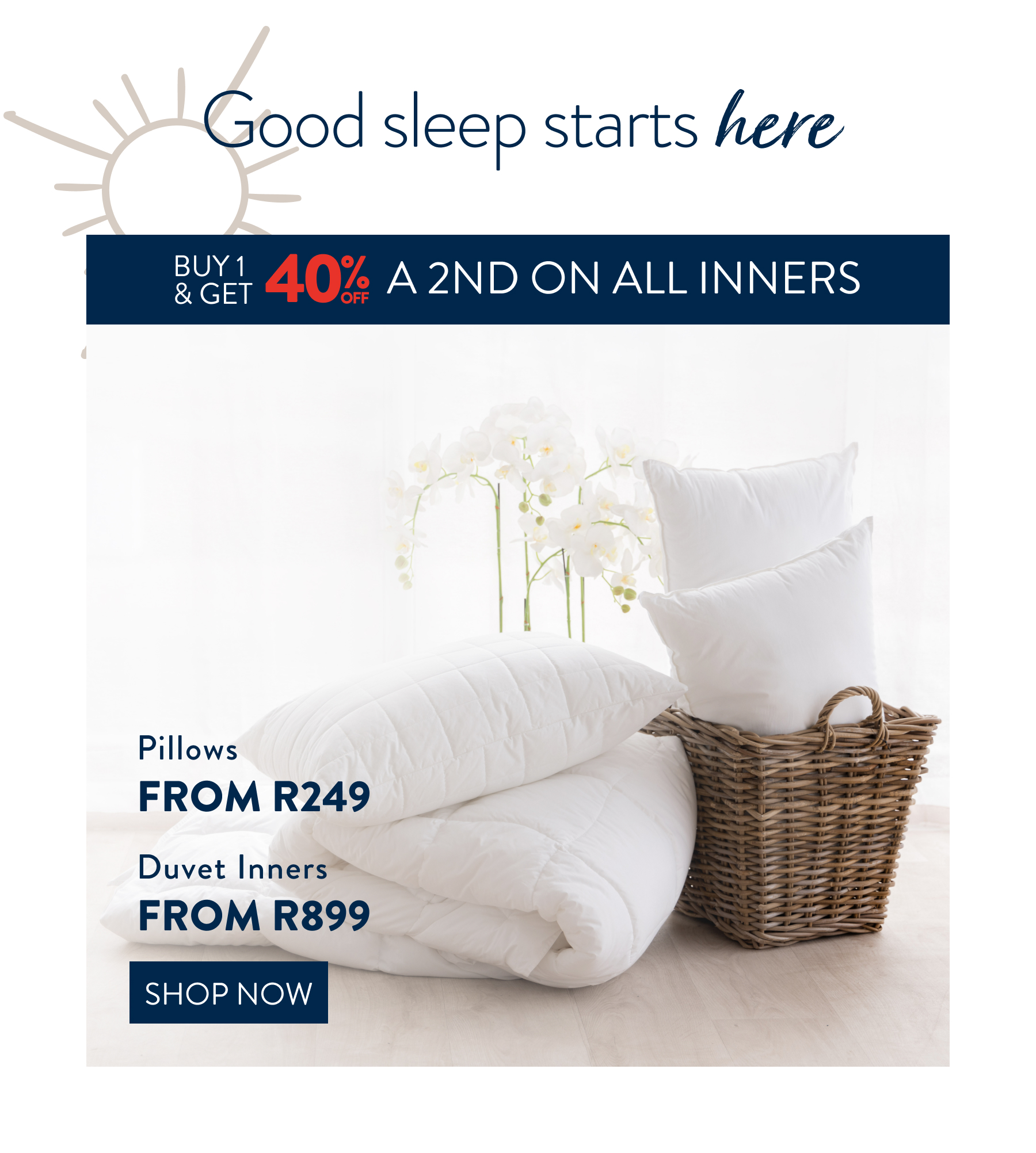 Get 40% OFF a 2nd ALL Inners FROM: