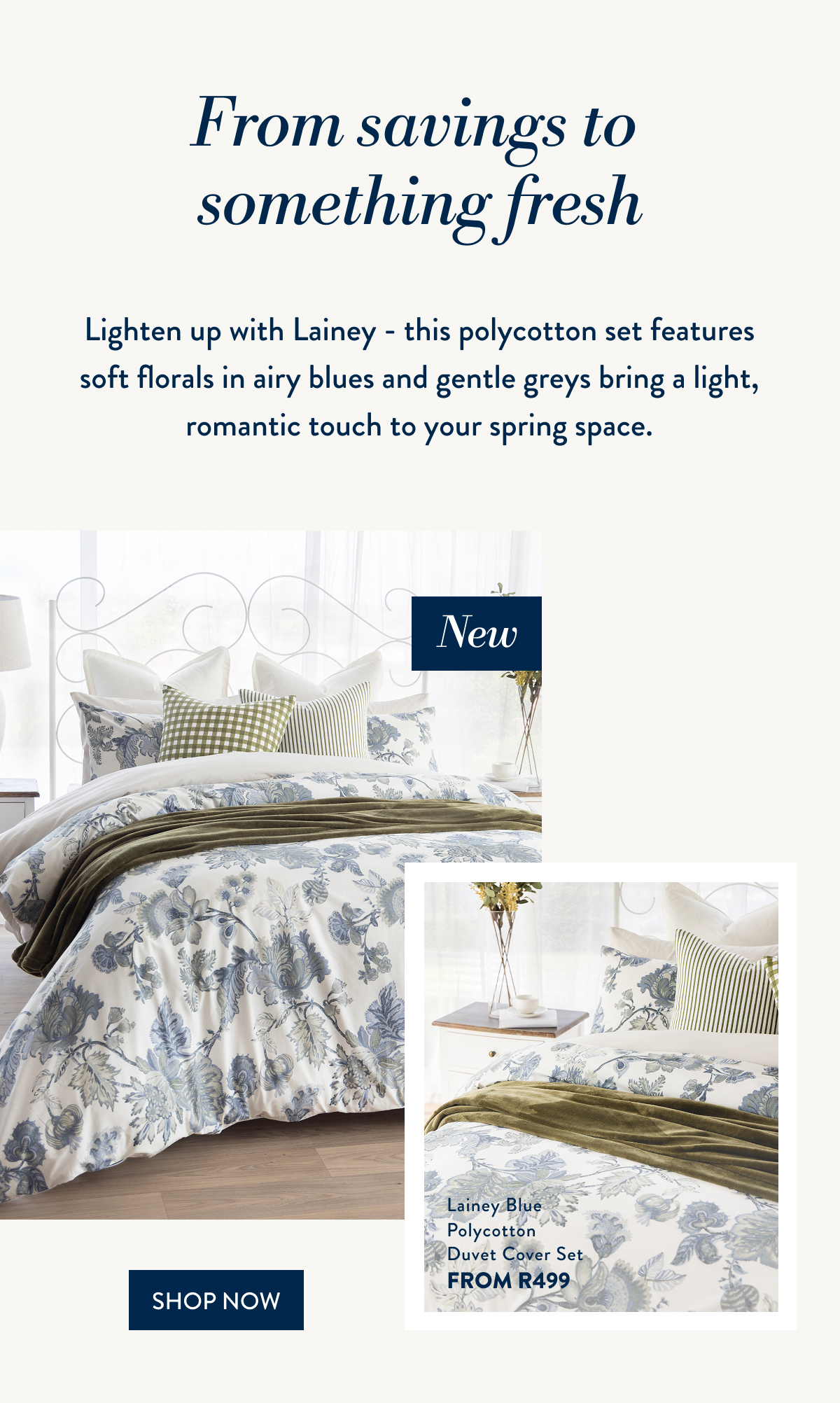 Lainey Duvet Cover Set FROM: 