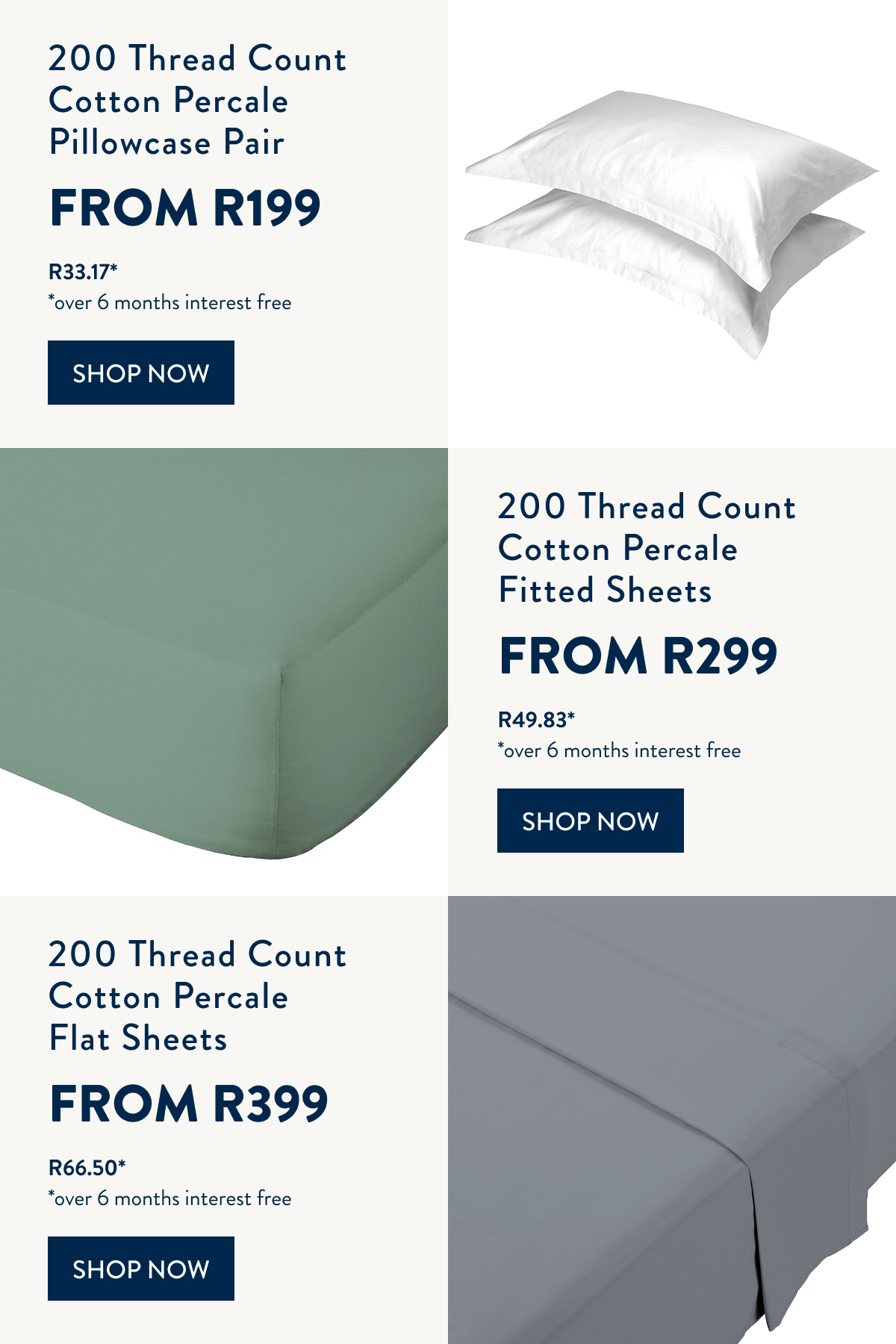 BUY 1 & GET 40% OFF 2ND ON ALL SHEETING