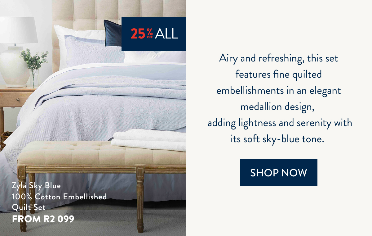 25% OFF ALL QUILTS - Zyla Quilt