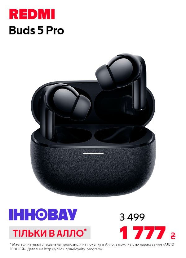 Навушники Redmi Buds 5 Pro (BHR7660GL) Black