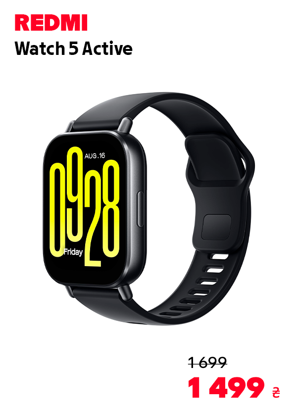 Смарт-годинник Redmi Watch 5 Active Midnight Black (Чорний) BHR8784GL