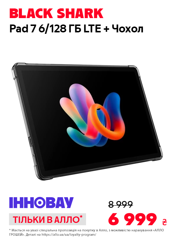 Планшет Black Shark Pad 7 6/128GB LTE Gray + Clear Case