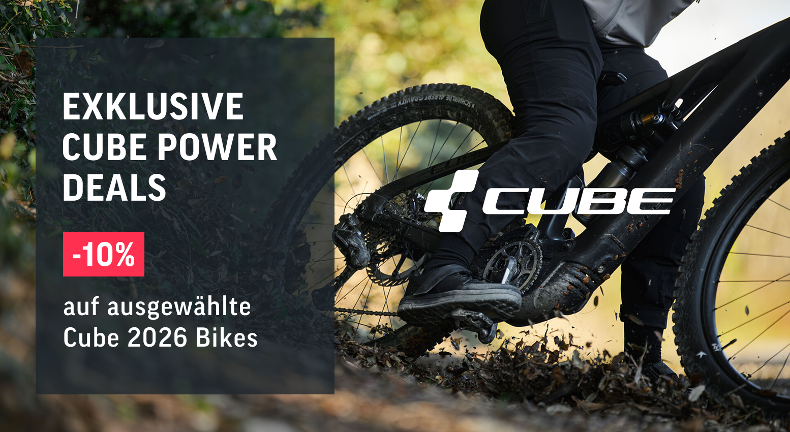 Exklusive Cube Power Deals -10% auf ausgewählte Fahrräder 