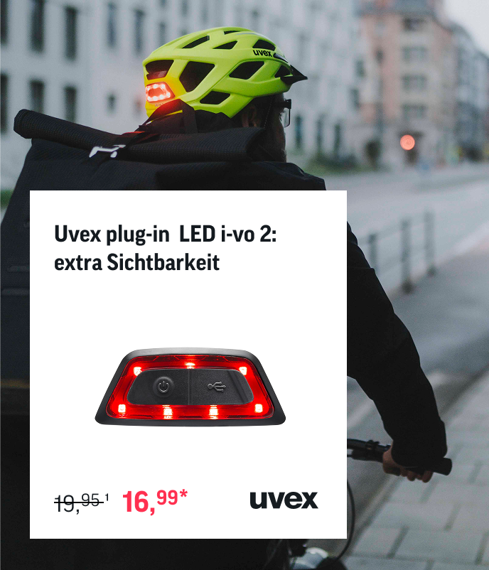 Uvex plug-in LED i-vo 2 für 16,99 € statt 19,95