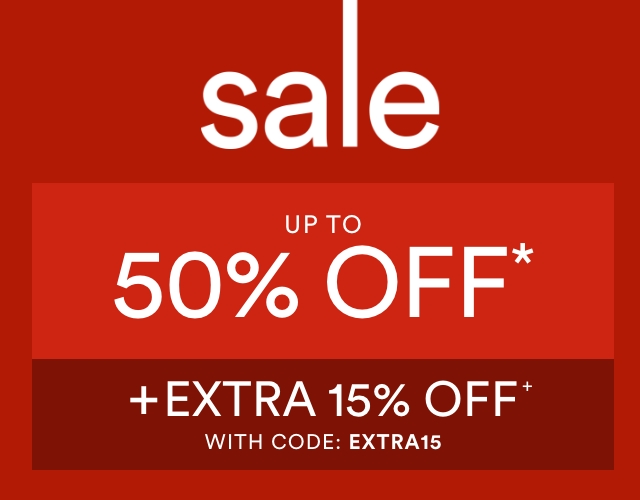 Extra 15% Off Sale With Code: EXTRA15