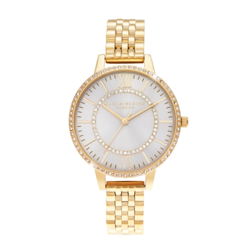 Olivia Burton Wonderland Yellow Gold Tone Bracelet Watch