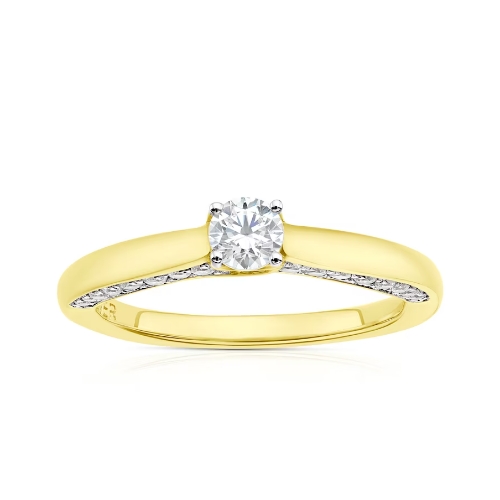 The Forever Diamond 9ct Yellow Gold 0.50ct Total Solitaire Ring
