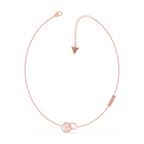 Guess Equilibre Rose Gold Tone Cubic Zirconia Pendant