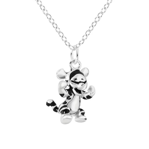 Disney Winnie The Pooh Sterling Silver Tigger Pendant Necklace