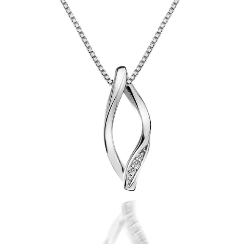 Hot Diamonds Simply Sparkle Diamond Set Open Twist Pendant