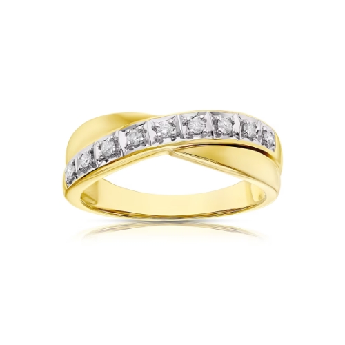 9ct Gold 0.12ct Diamond Ring