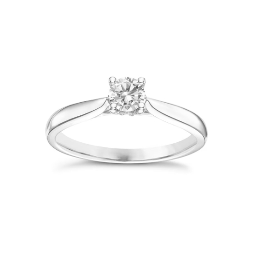 9ct White Gold 0.25ct Diamond Solitare Ring