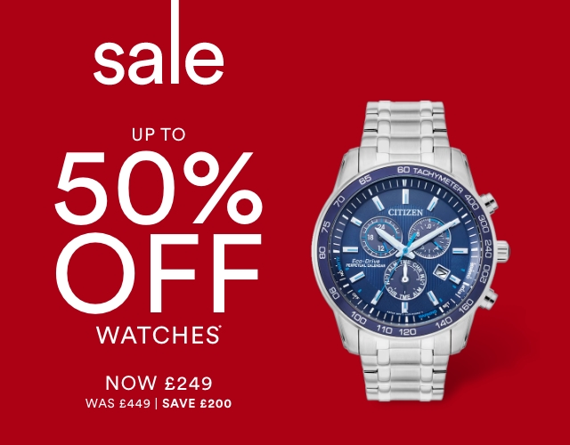 SALE: Up to 50% off Watches