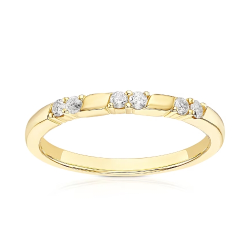 9ct Yellow Gold 0.12ct Diamond Eternity Ring