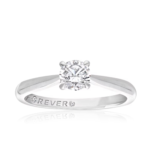 The Forever Diamond Platinum 0.50ct Diamond Solitaire Ring