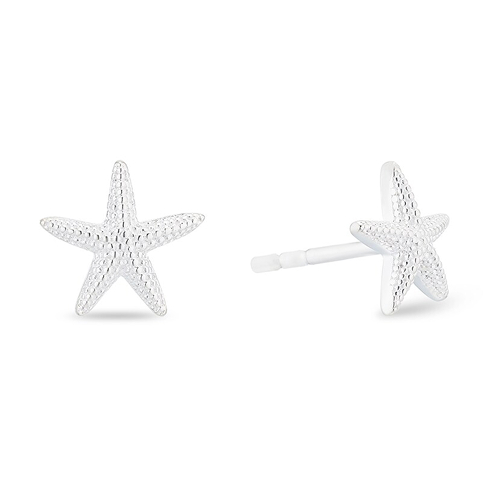 Sterling Silver Small Starfish Stud Earrings