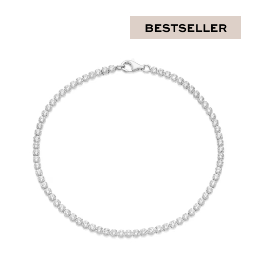 Sterling Silver Stone Set Tennis Bracelet