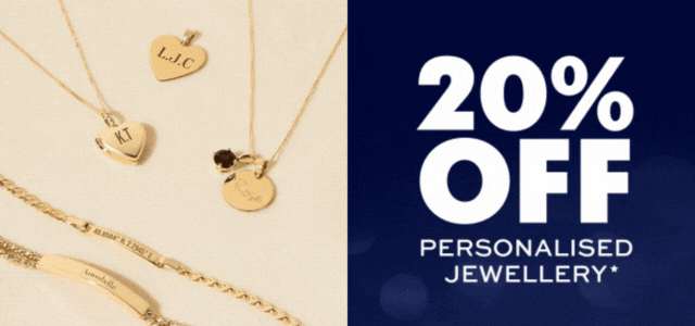 20% Off Personalised Engravable Jewellery | Use Code BF20