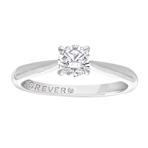Engagement Ring The Forever Diamond Platinum Solitaire 0.50ct Diamond Ring
