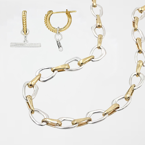 Sterling Silver & 18ct Yellow Gold Plated