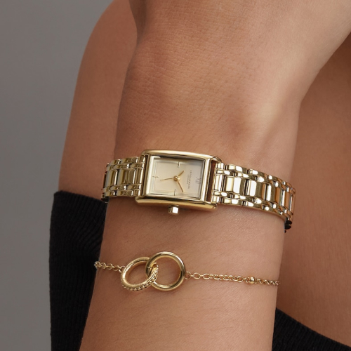 Olivia Burton Petit Grove Ladies' Light Gold IP Bracelet Watch