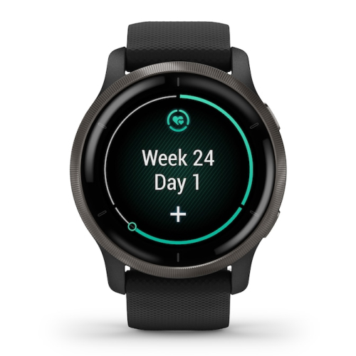Garmin Venu 2 Black Silicone Strap Smartwatch