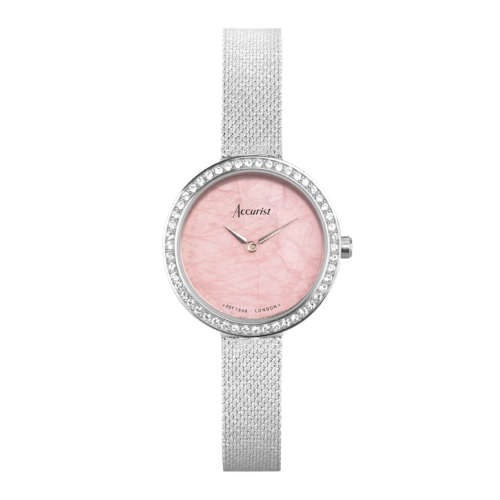 Accurist Women's Jewellery 28mm Dial Stainless Steel Mesh Watch