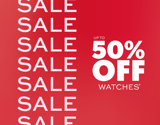 SALE: Up to 50% off Watches
