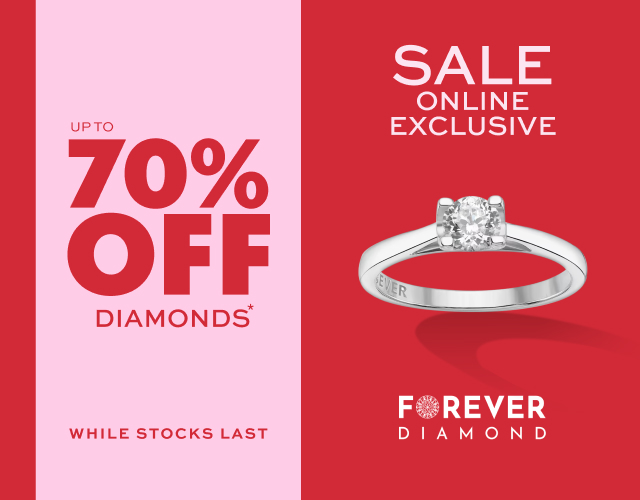 Online Exclusive: Up to 70% Off Selected Diamonds
