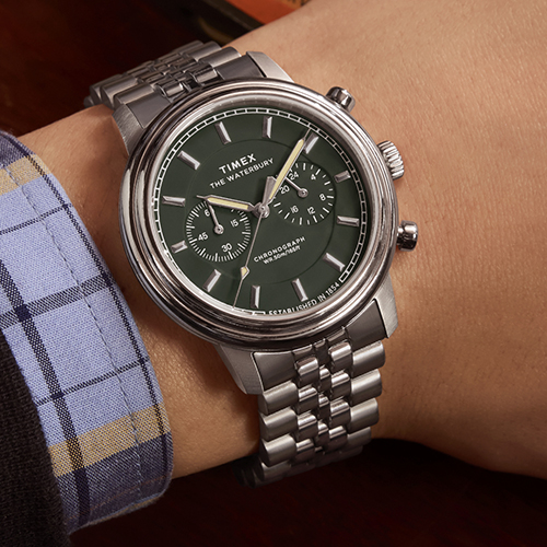 Timex Waterbury Metropolitan Chronograph 41mm Stainless Steel Bracelet Watch