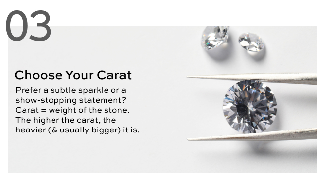 3. CHOOSE YOUR CARAT