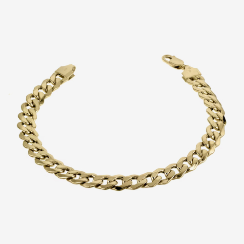 9ct Yellow Gold Curb Chain Bracelet
