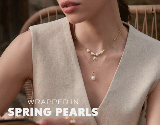WRAPPED IN SPRING PEARLS