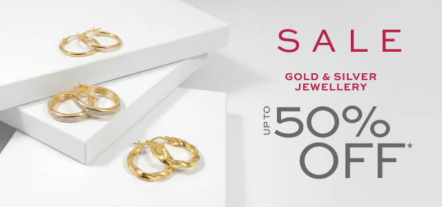 SALE: Up to 50% off Gold & Silver Jewellery