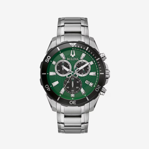 Bulova Classic Chronograph Men's Stainless Steel Bracelet Watch