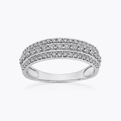 9ct White Gold 0.50ct Lab Grown Diamond Eternity Ring