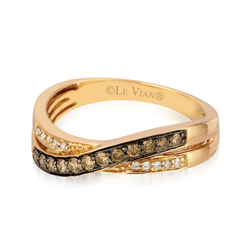 Le Vian 14ct Strawberry Gold Chocolate Diamond Ring Le Vian 14ct Strawberry Gold Chocolate Diamond Ring