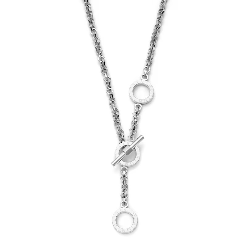 Olivia Burton Honeycomb Women's Toggle Stainless Steel Necklace