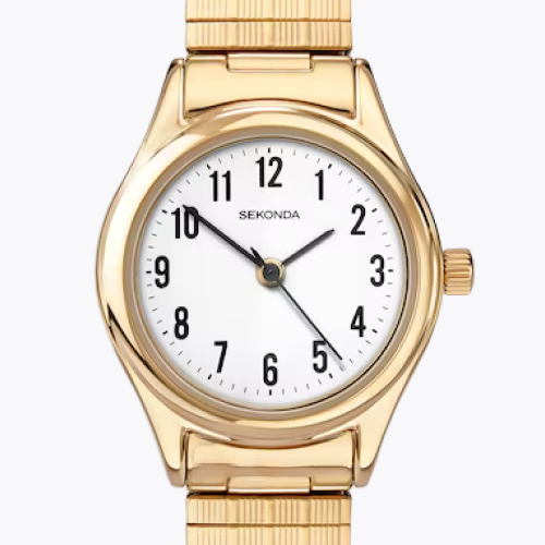 Sekonda Evans Women's Gold Tone Expander Bracelet Watch Sekonda Evans Women's Gold Tone Expander Bracelet Watch