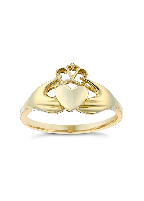 9ct Yellow Gold Claddagh Ring