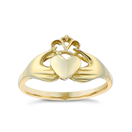 9ct Yellow Gold Claddagh Ring