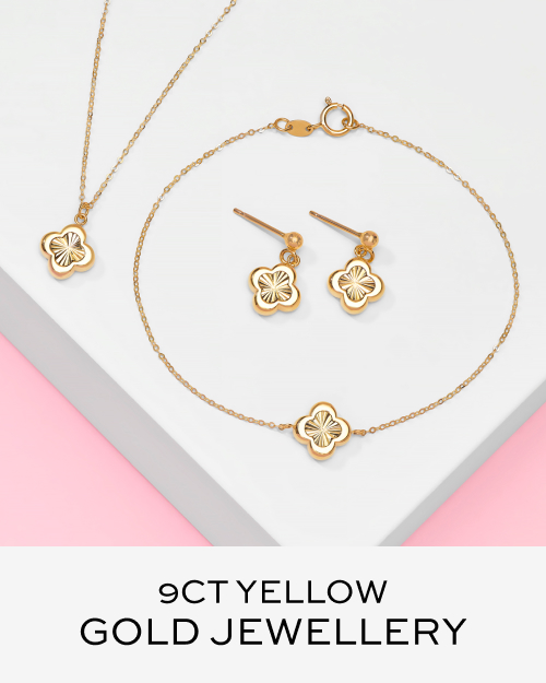 9CT YELLOW GOLD JEWELLERY