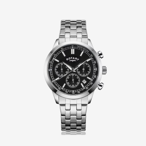 Rotary Chronograph Men's Stainless Steel Bracelet Watch